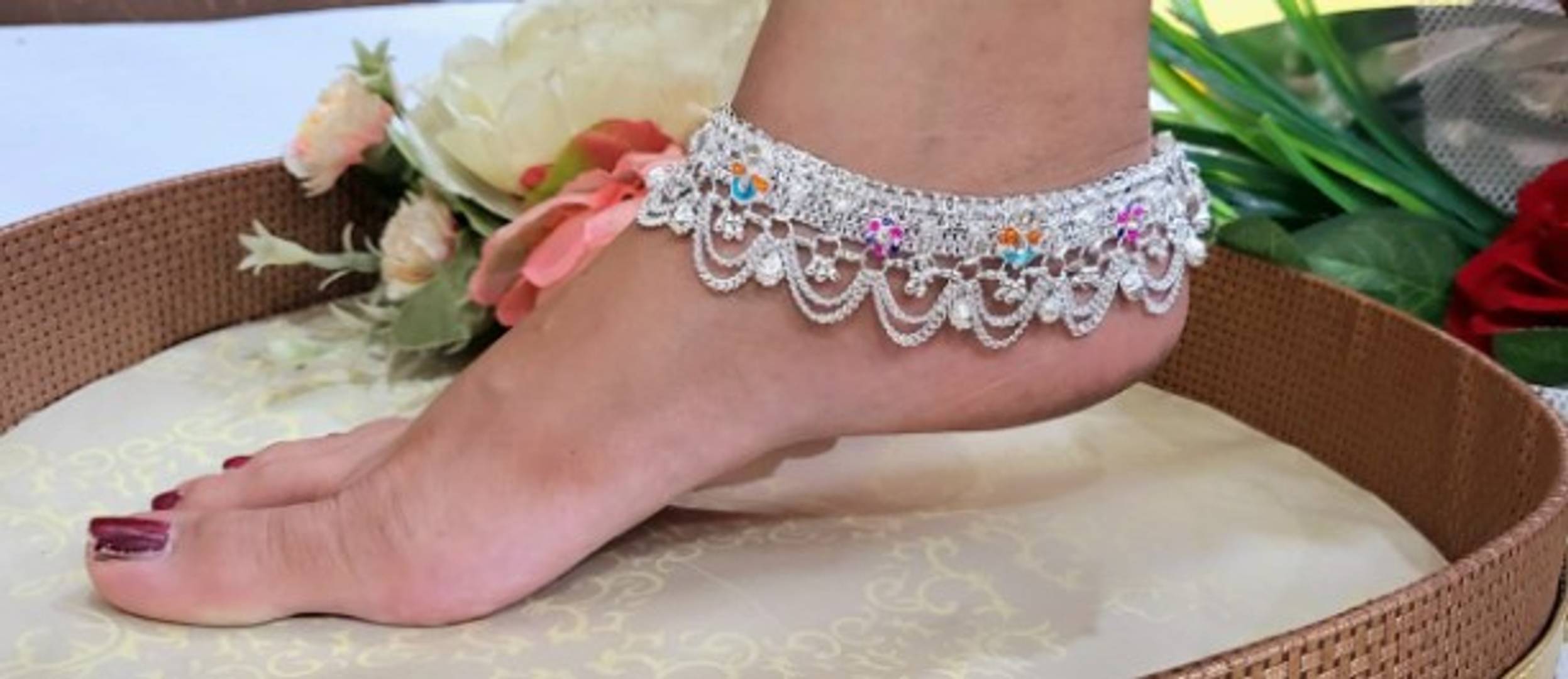 Pure German Silver Chain Anklet